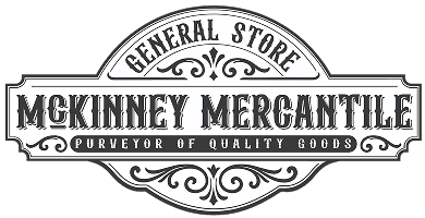 McKinney Mercantile general store logo design.